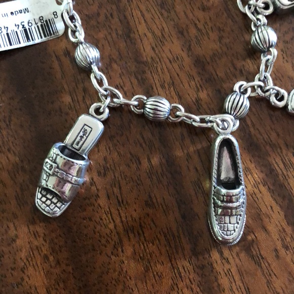 NWT Brighton retired “I Love Shoes” Charm Bracelet - Picture 3 of 12